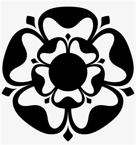 tudor rose black and white.